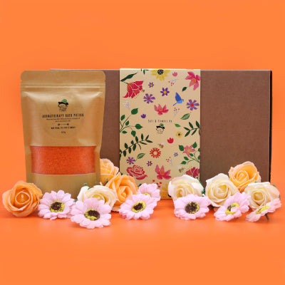 Wild Hare Badesalz und Blüten Geschenkset Neue Energie