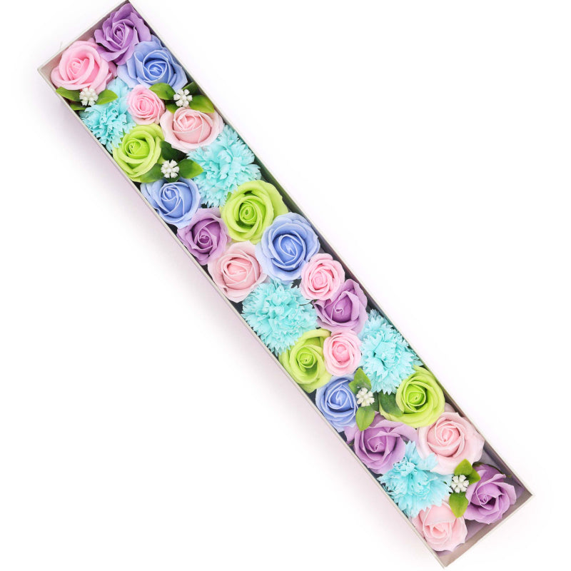 Extralange Seifenblumen Geschenkbox Babyglück Blaus
