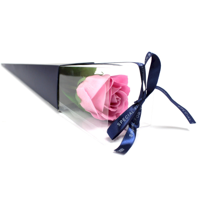 Einzelne Seifenrose Rosa Rose
