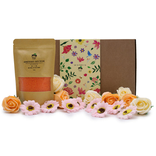 Wild Hare Badesalz und Blüten Geschenkset Neue Energie
