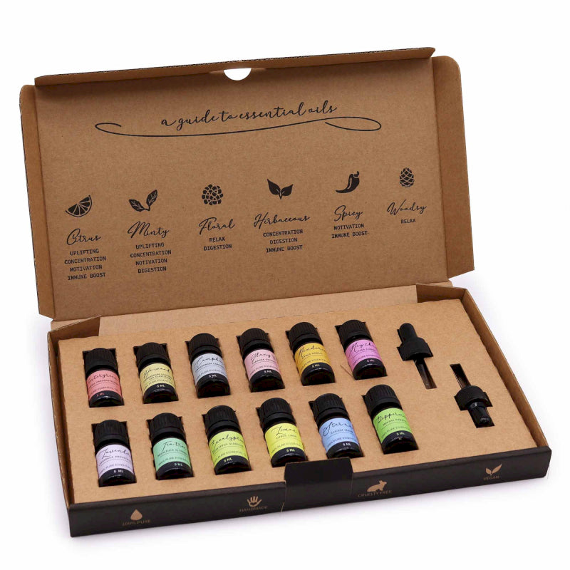 Aromatherapie Starterset mit ätherischen Ölen