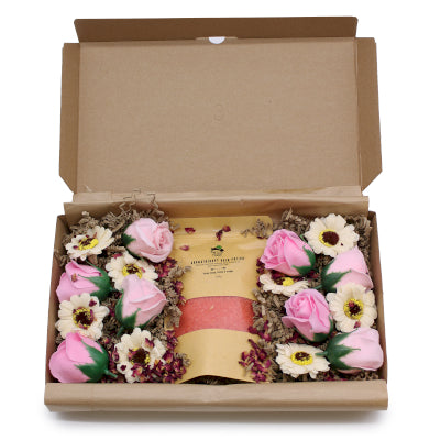 Wild Hare Badesalz und Blüten Geschenkset Leidenschaft