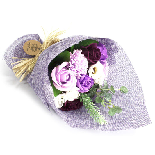 Stehender Seifenblumenstrauß Violett