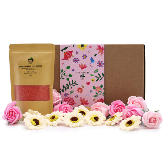 Wild Hare Badesalz und Blüten Geschenkset Leidenschaft