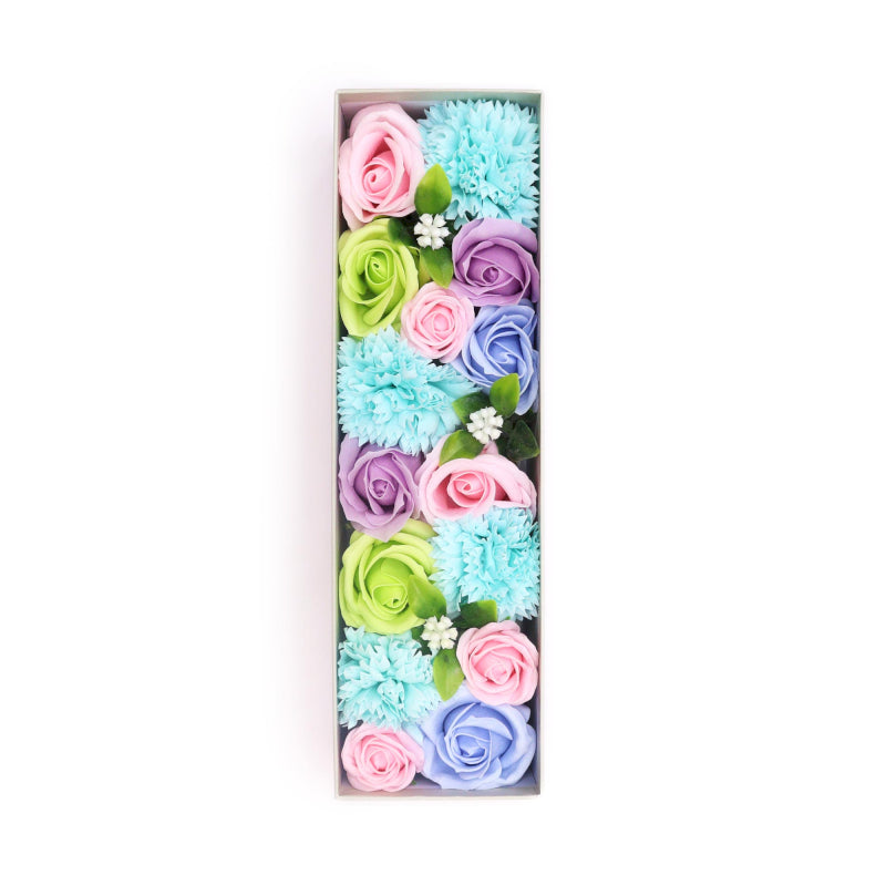 Lange Seifenblumen Geschenkbox Babyglück Blaus