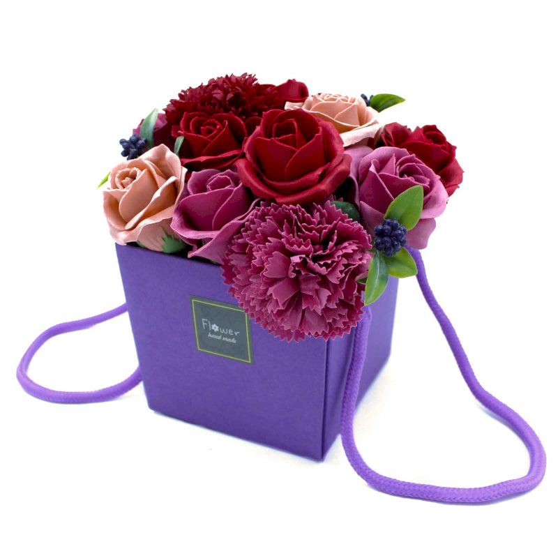 Seifenblumenstrauß Violetter Blumengarten