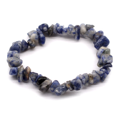 Badebombe mit Edelsteinarmband Sodalith