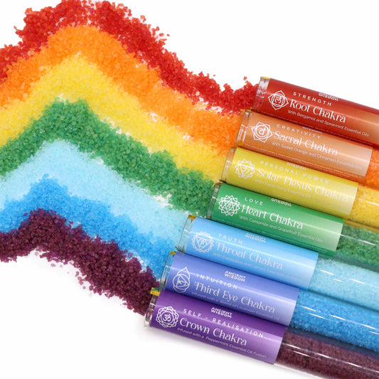 Chakra Badesalz Geschenkset mit 7 Sorten