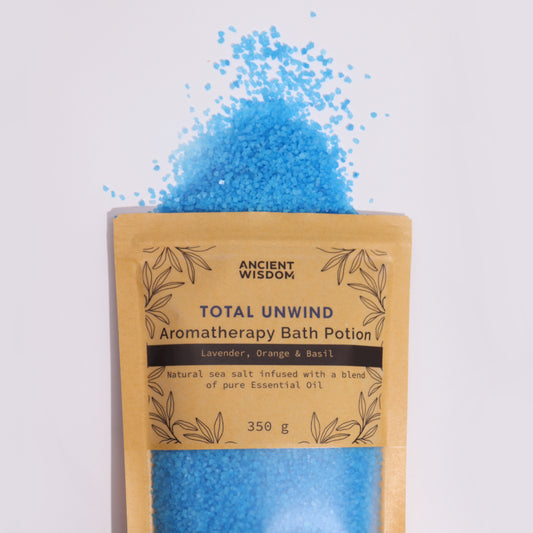 Aromatherapie Badesalz Entspannung im Kraftpapierbeutel 350 g