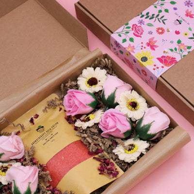Wild Hare Badesalz und Blüten Geschenkset Leidenschaft