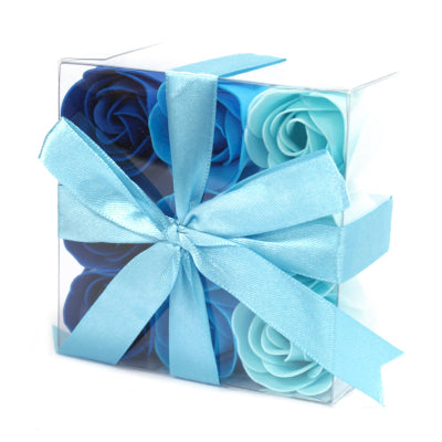 Geschenkset mit 9 Seifenblumen Frühlingsrosen