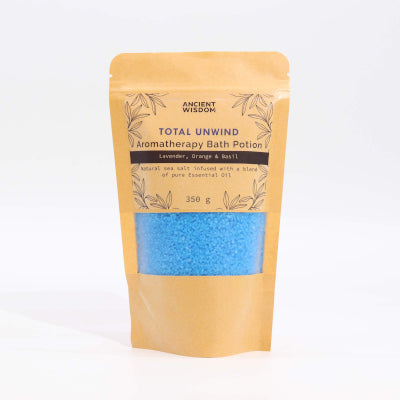 Aromatherapie Badesalz Entspannung im Kraftpapierbeutel 350 g