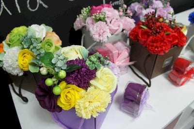 Seifenblumenstrauß Frühlingsblumen